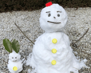 手作りゆきだるま