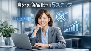 女性がパソコン作業をしている画像