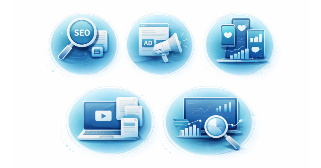 Webマーケティング、5つのコアスキル