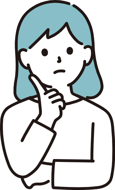 考える女性 イラスト